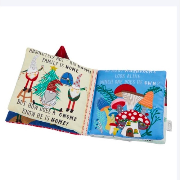 NWT MUDPIE Gnome For The Holidays Children’s Christmas Cloth Book Toy - Picture 2 of 8